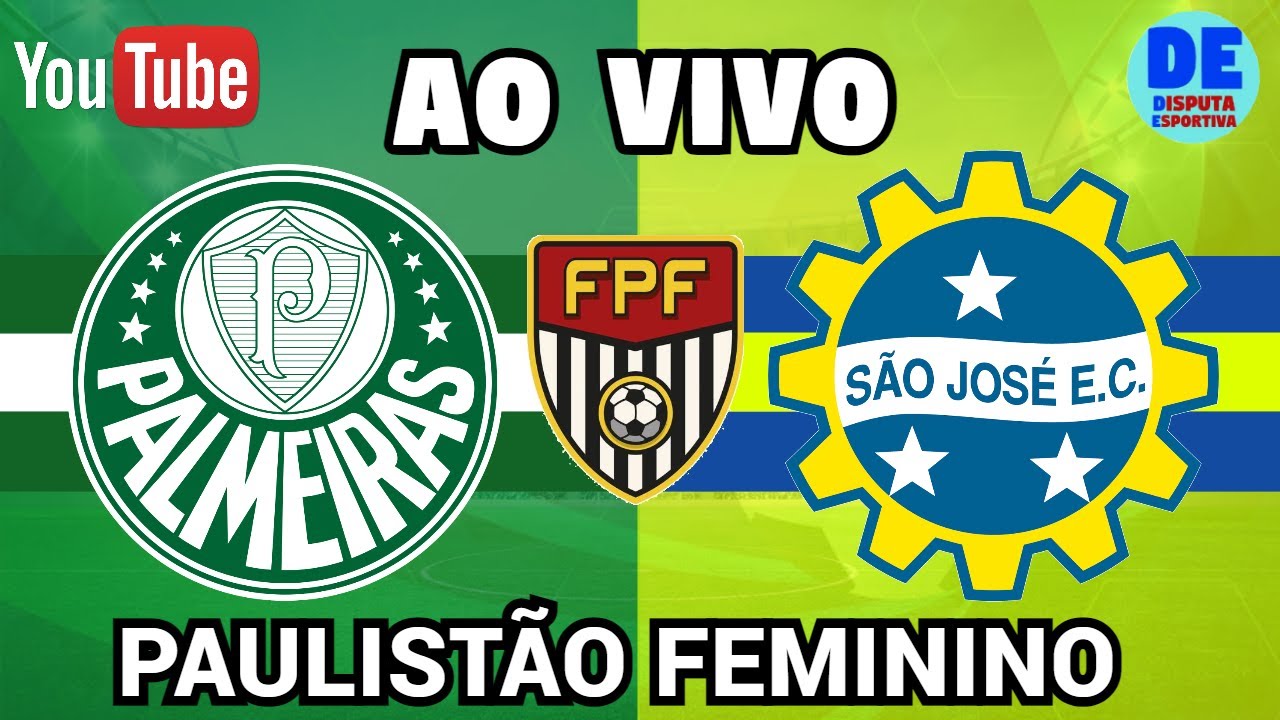 PALMEIRAS X SAO JOSE AO VIVO CAMPEONATO PAULISTA FEMININO COM IMAGEM CO  ESTUDIO 