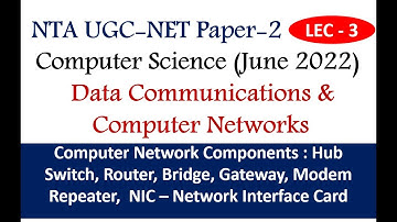 Computer Network Components Detailed Explanation | Computer Networking | Lec-3 | Ankita Sood