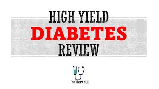 Diabetes in 20 minutes! All you need to know for the PANCE, EOR’s and exams! Proven tips and tricks!