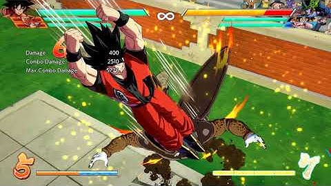 (DBFZ) Base Goku solo basic combos+loops