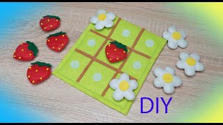 DIY/Майстер клас. Гра з фетру🍓🌼. Хрестики нулики. Частина 2.