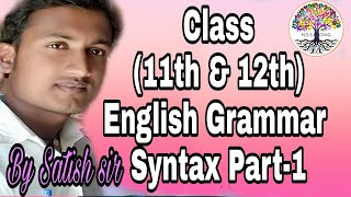 11&12th grammar -Syntax Part-1