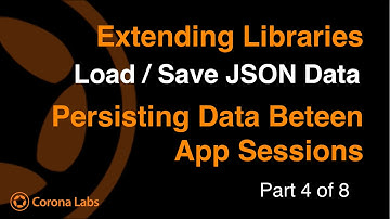 Creating Library Extensions, JSON Load/Save, and Persistence - Part 4