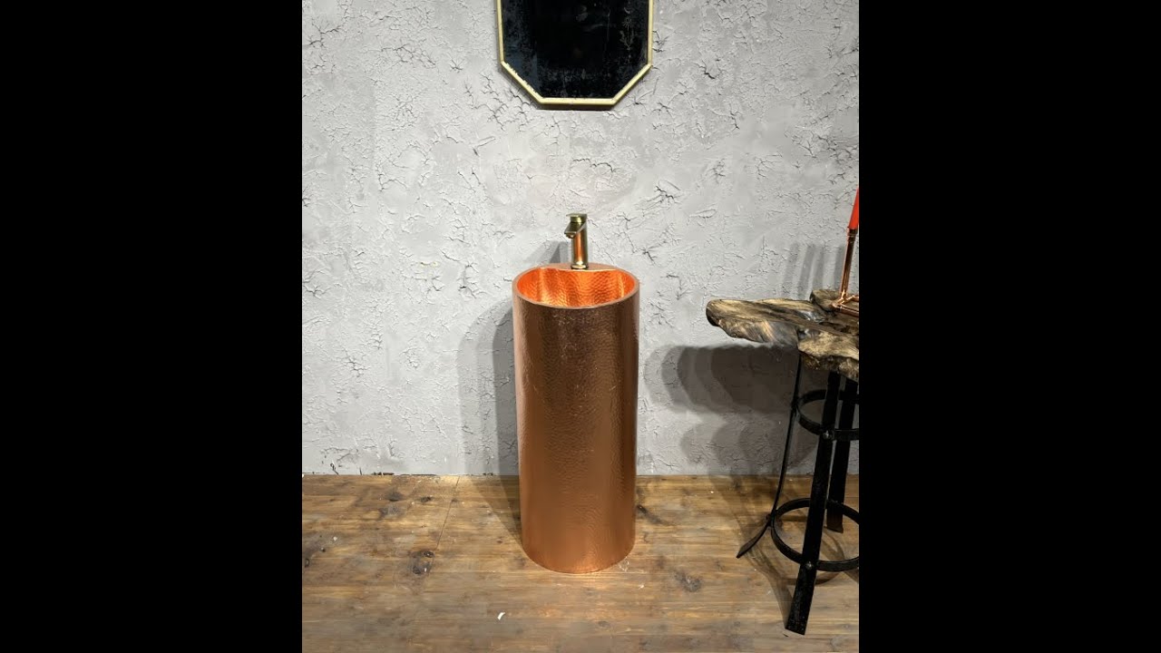 Freestanding copper bathroom sinks made in China