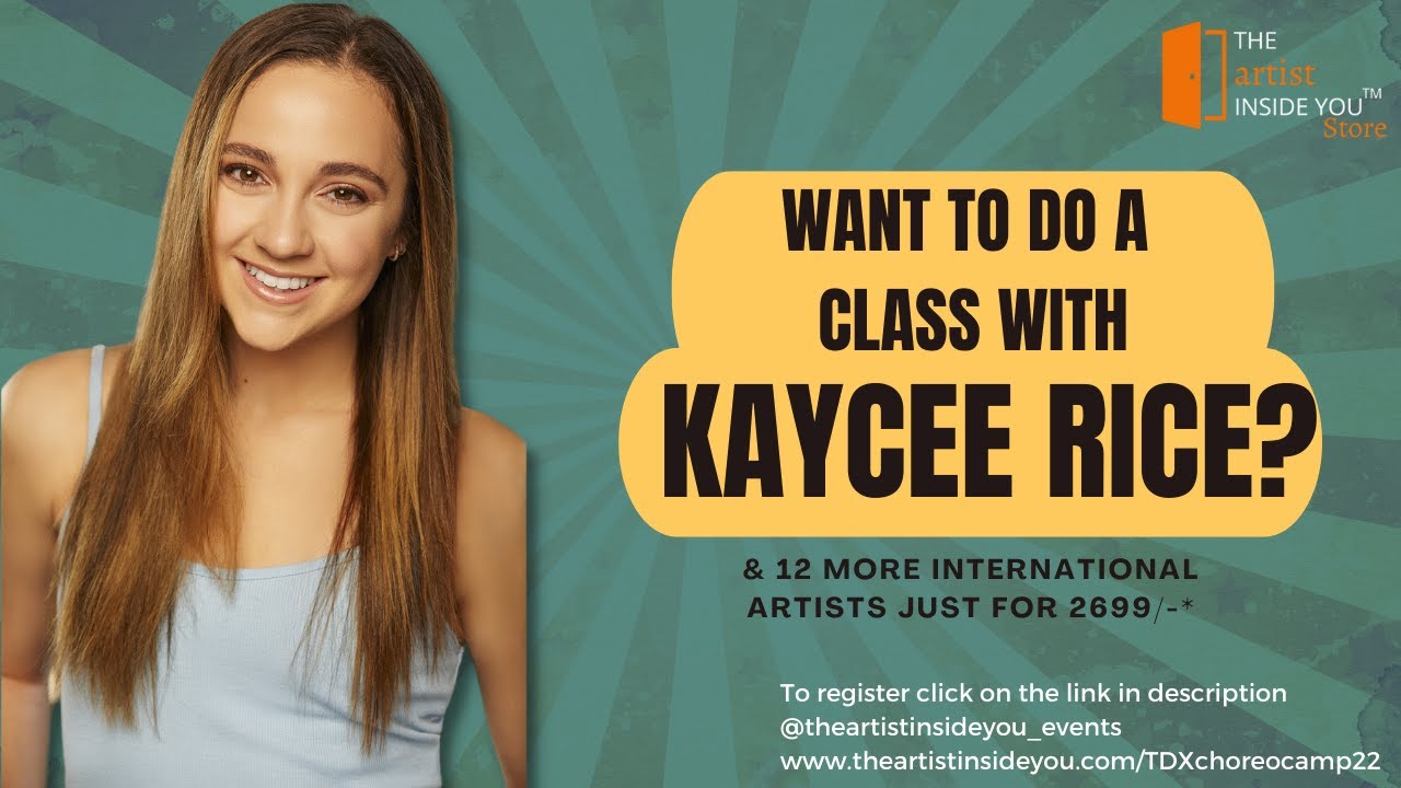 Get a chance to do class with Kaycee Rice & 12 International artists ...