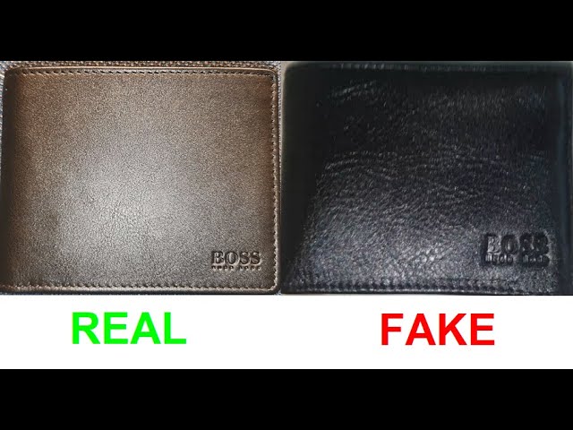 Real vs Fake Hugo Boss wallet. How to spot counterfeit Hugo Boss wallets  and purses. - YouTube
