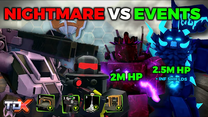 DESTROYING Every Difficult Event Mode w/ NIGHTMARE TOWERS! (Roblox TDX)