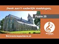 Psalm 25 vers 3 en 6 (samenzang met bovenstem) | Orgel: André Nieuwkoop