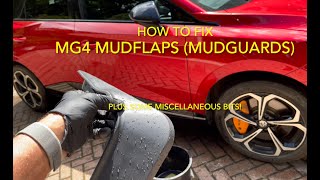 How to Fit MG4 Mudflaps, Mudguards. £14 for 4!