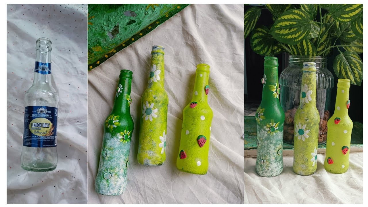 glass-bottle-craft-ideas-bottle-art-glass-bottle-youtube
