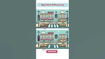 Can You Find All 5 Differences⁉️ Part1️⃣2️⃣ #shorts #SpotTheDifference