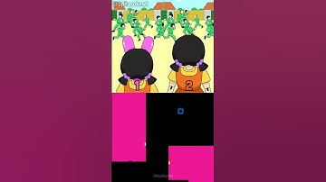 Squid Game 3 but Young-hee & Cheol-su vs Sprunki Love Stories | Blue Bouncing Square