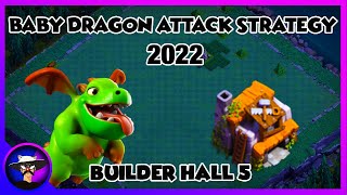 Best BH5 / Builder Hall 5 Baby Dragon Attack Strategy (2022) | Builder Base 5 Attack Strategy