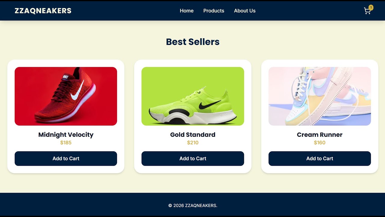 demo website e-commerce modern | UI/UX clean & responsive