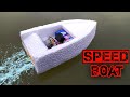 How to make a Racing Speed Boat In Very Simple and Easy Way | Thermocol electric boat