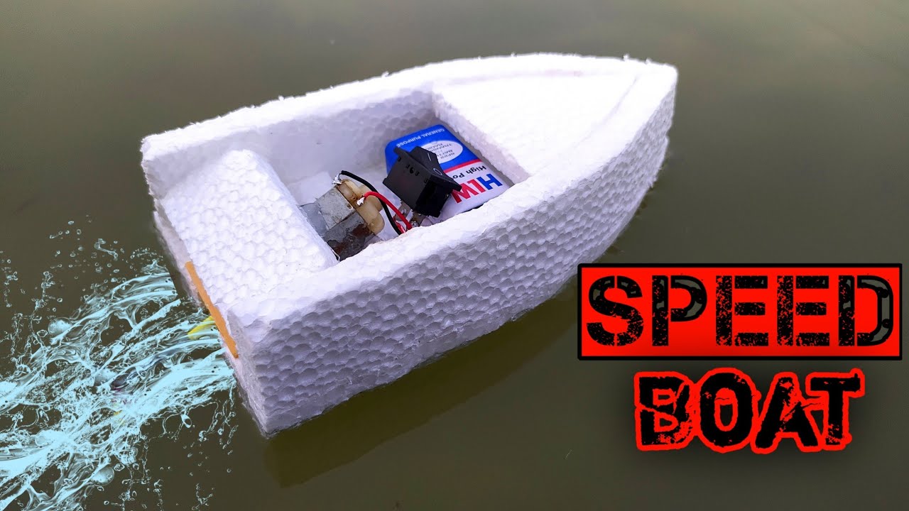 Super Awesome Homemade Mini Ski Boat (Video) 