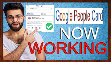 Add me to search not working 2023 - SOLVED | How to make Google People Card in 2023?