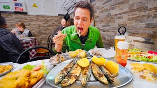 7 MustEat Portuguese Foods!!  SARDINES + Egg Tarts in Lisbon, Portugal!