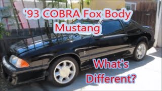 '93 Mustang Fox Body COBRA, What's Different + Real Horsepower #'s Explained