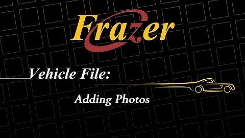 Frazer Tutorial - Adding Photos