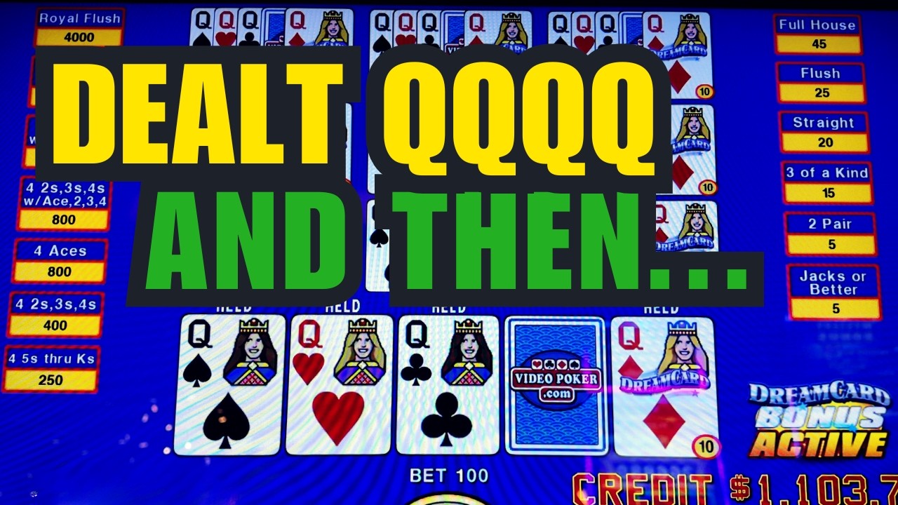 Absolutely UNREAL Dreamcard Poker Play on Video Poker