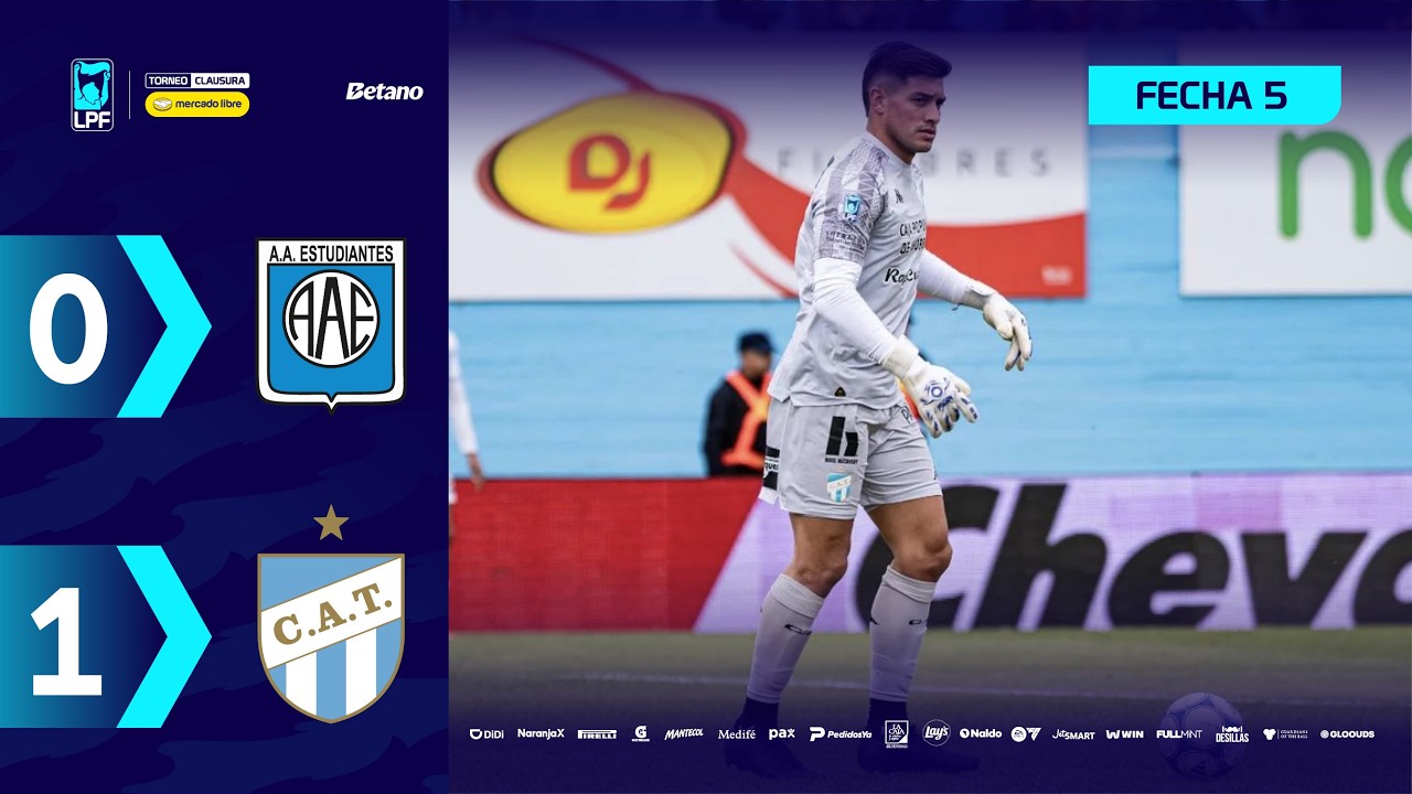 ESTUDIANTES (RC) 0 - 1 ATLÉTICO TUCUMÁN | Resumen del partido | #TorneoMercadoLibre Clausura 2026 🏆