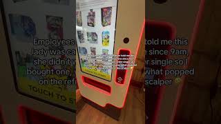 Scalper LOSES IT at the Pokemon machine! 😤 This is PEAK chaos! #PokemonTCG #Scalper #PokemonRestock
