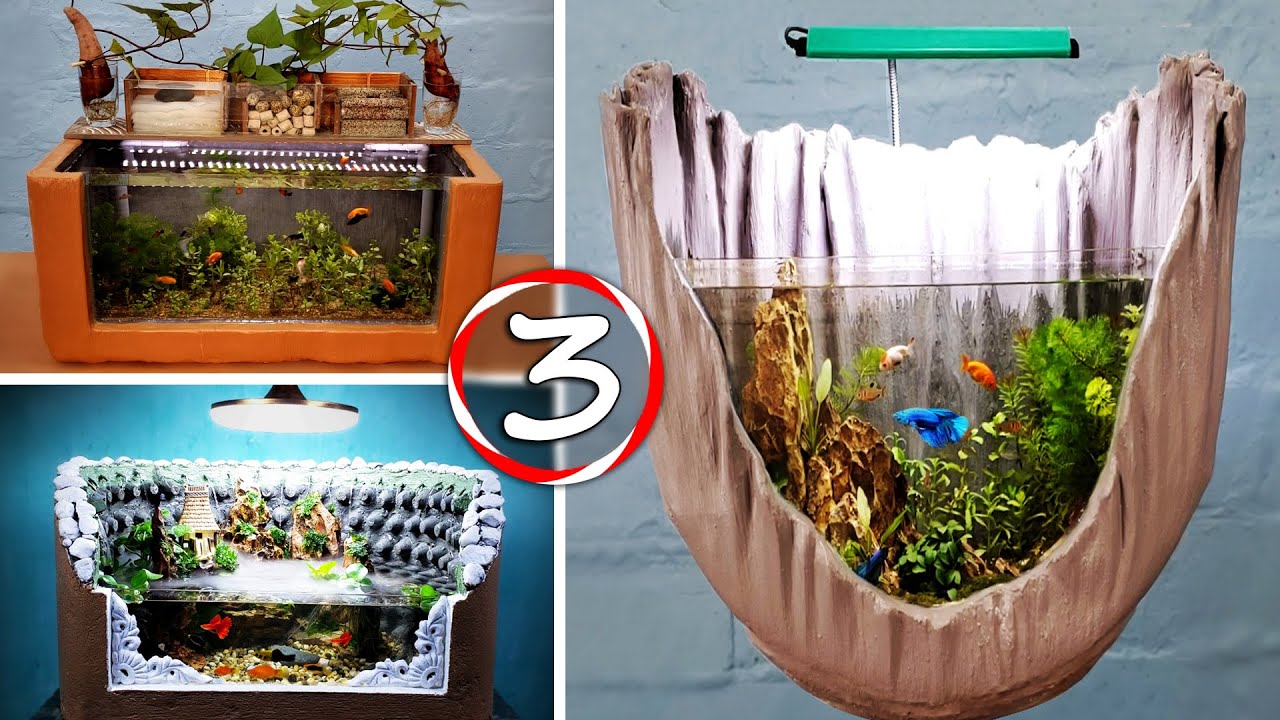 3 AMAZING IDEAS - Diy Aquarium For Your Family 