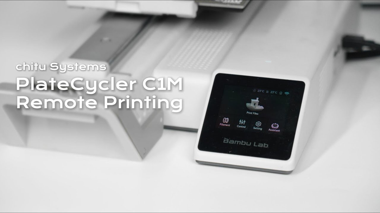 How to remotely 3D print with PlateCycler C1M - YouTube