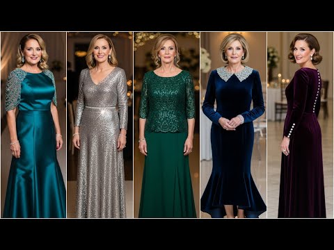 Mother Of The Bride Winter Gowns Long Sleeve Modest Ultra Warm Picks For Cold Weather Weddings 