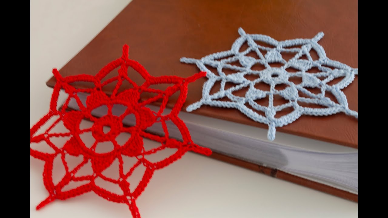 Простая снежинка крючком для начинающих/how to crochet snowflake