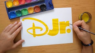 How To Draw A Yellow Disney Jr. Logo 2024 - Disney Junior