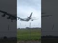 Emirates A380 EK27 arriving at Glasgow airport from Dubai DXB on 30th January