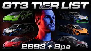 iRacing GT3 Meta and my Spa 24H ratings [26S3 update]