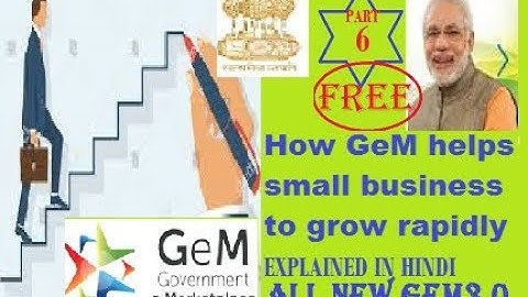 GeM 3.0 II How GeM helps small business to grow II kyse kare GeM ka use II (in Hindi)
