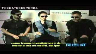 Entrevista a 30 Seconds To Mars en Telehit [Octubre 2011] (Primera parte)