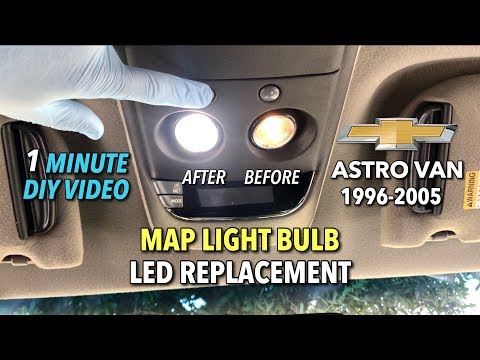 Astro Van Map Light Bulb LED Replacement - 1996-2005 - 1 Minute DIY Video