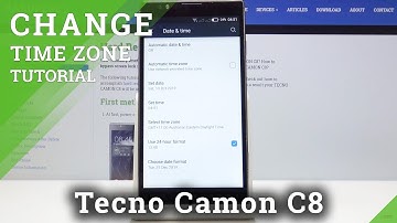 How to Set Currently Time & Date in Tecno Camon C8 - Date & Time Settings