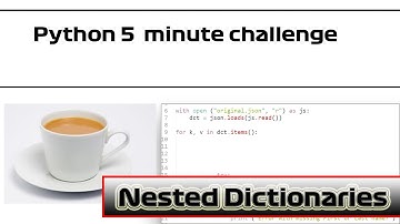 5 minute Python Challenge | Dr Pi sets a quick Nested Dictionaries problem