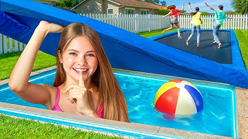 I Built a SECRET POOL In My House