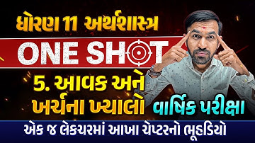 Complete Revision Ch 5 આવક અને ખર્ચના ખ્યાલો Std 11 Eco | Most IMP Revision Ch 5 Dhoran 11 Economics