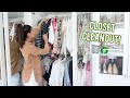 CLEANING OUT MY DISGUSTING CLOSET + Thrift Store Haul!