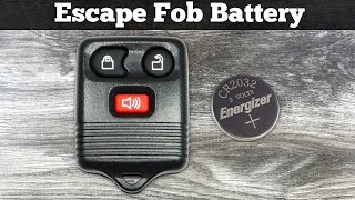 Ford Escape Key Fob Battery Replacement 2001 - 2007 How To Change Replace Escape Remote Batteries