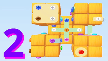 🧩 Screw Sort 3D 🧩 GAMEPLAY Part 2 Levels 6-9 (Android, iOS)