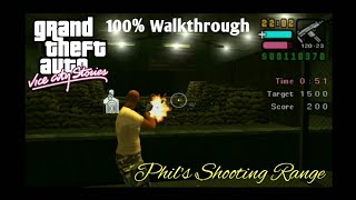 GTA VCS 100% Walkthrough: Phils Shooting Range