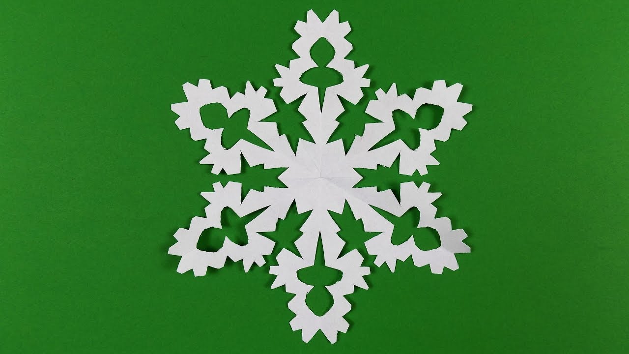 How to make a snowflake with paper. Paper snowflake tutorial. - YouTube