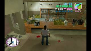 GTA Vice City Colt Python Revolver Battle with Ammunation guy and almost dying