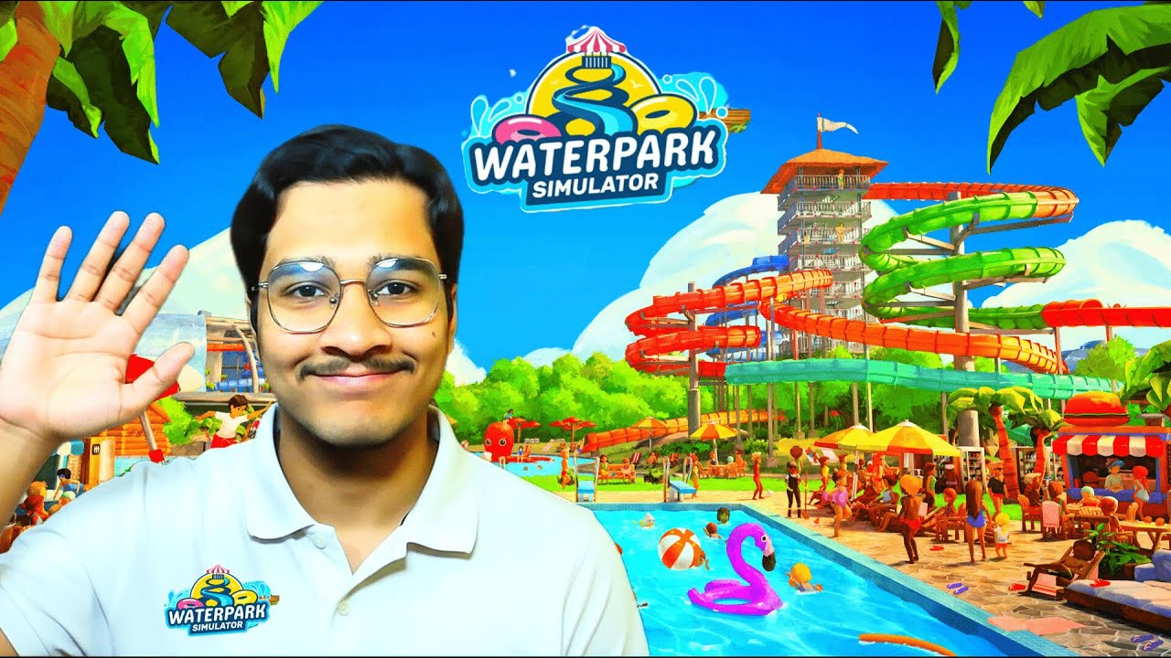 “Building the BIGGEST Water Slide Ever 🌊 (Water Park Simulator Gameplay)”