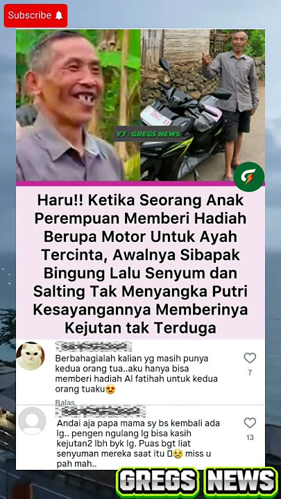 H4RU! Ketika Seorang Anak Perempuan Memberi Hadiah Motor Untuk Ayah Tercinta
