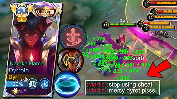 DYRROTH LIFE STEAL HACK CHEAT BUILD!! BEST SUSTAIN BUILD FOR DYRROTH 2024!!🔥 - MLBB